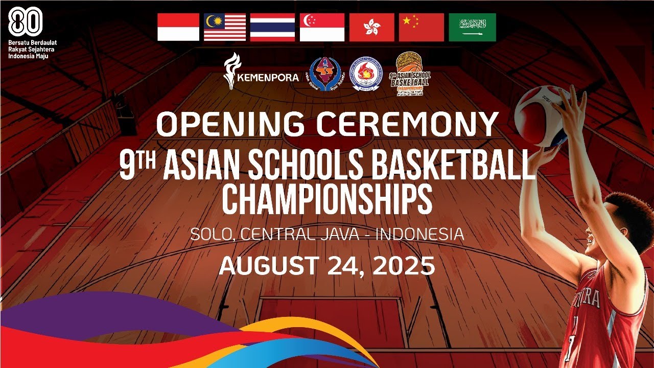 [LIVE] Opening Ceremony 9th Asian School Basketball Championship 2025