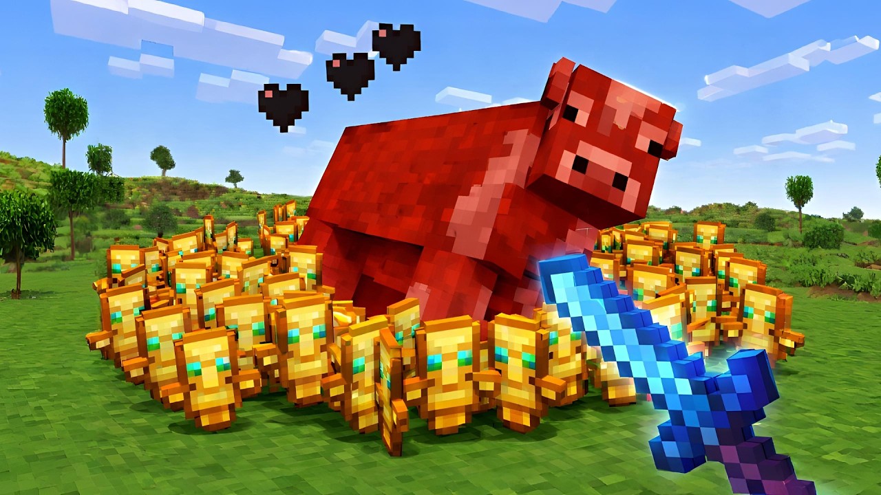 ماين كرافت، لكن الحيوانات تعطيني أقوى لوت في اللعبة! 🐄💎