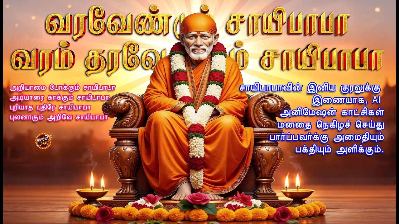 வரவேண்டும் நீயே சாயிபாபா | Varavendum Neeye Saibaba | #tamil #devotional #hindu #love #song