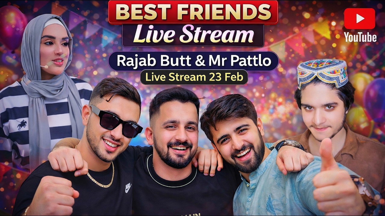 Friendship or Anger, Whats next , RajabButt Mr Pattlo and other hosts live stream 23 Feb