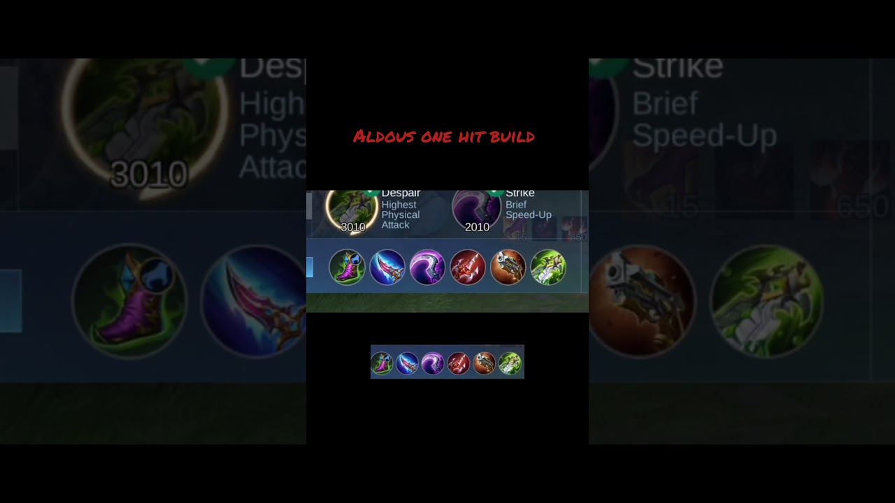 Aldous one hit build try it 