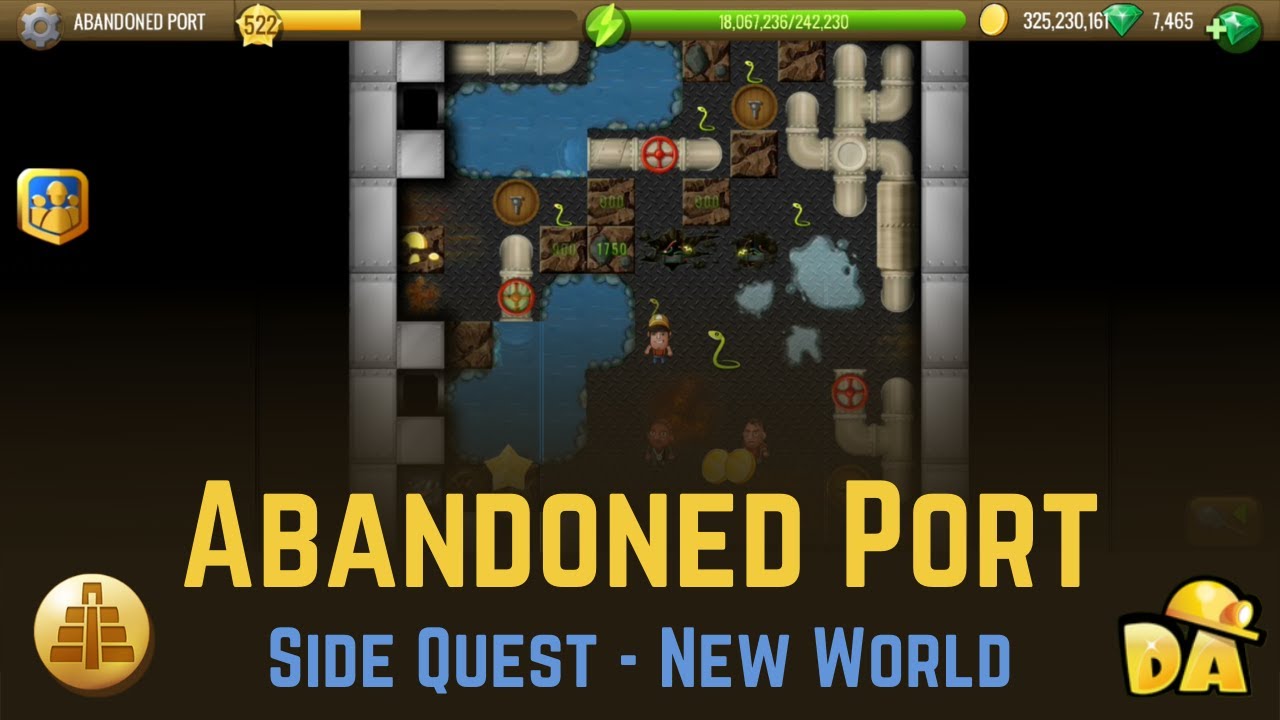 Abandoned Port - Side Quest New World - Diggy's Adventure