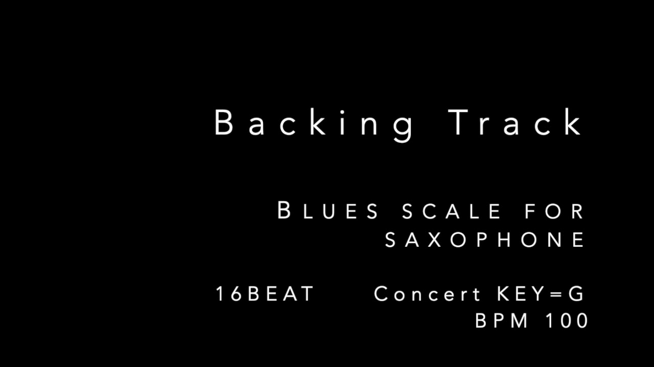 Blues scale 16beat G 100 back track