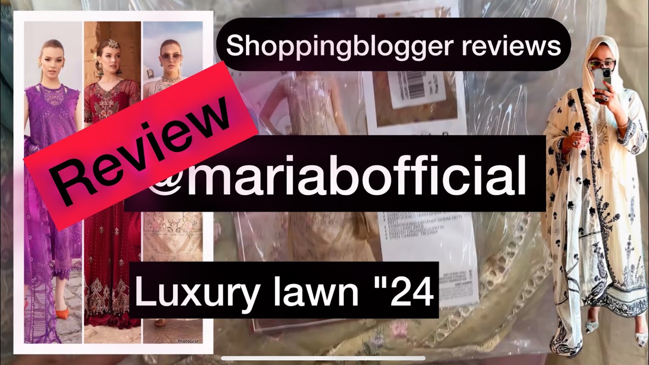 Maria b luxury lawn 2024 | lawn hatun reviews