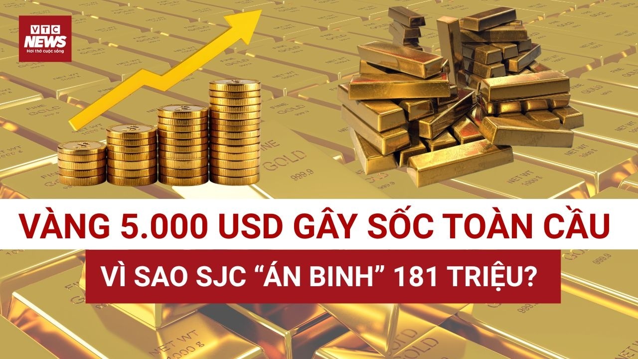 Vàng Thế Giới Neo 5.000 USD, SJC Im Lặng Dịp Tết: Khoảng Lặng Trước “Đại Sóng” 6.000 USD? | VTC News