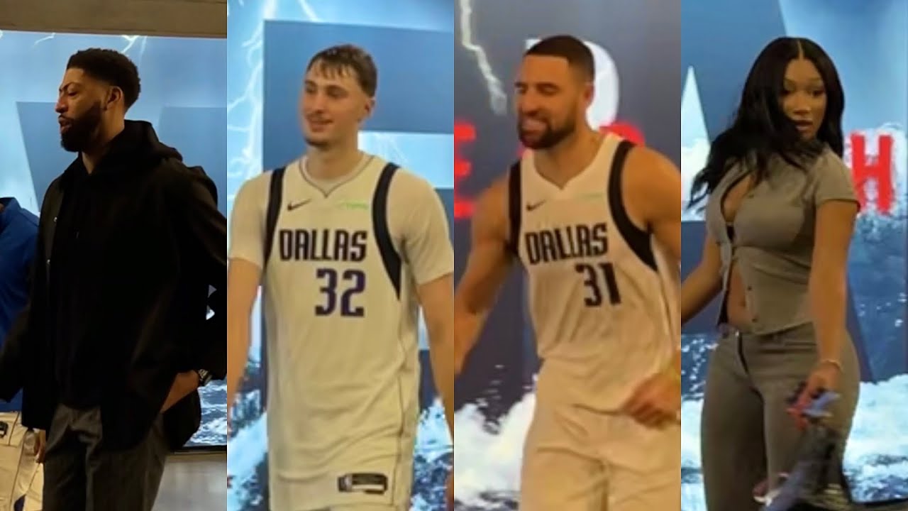 Cooper Flagg, Klay Thompson, Megan Thee Stallion Immediately After Mavs Beat Clippers 
