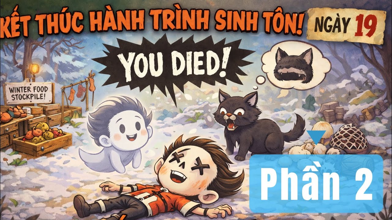 Sinh tồn đến ngày 19, thức ăn đầy kho… một sai lầm nhỏ khiến mình thua mèo và kết thúc tất cả 😭 | P2