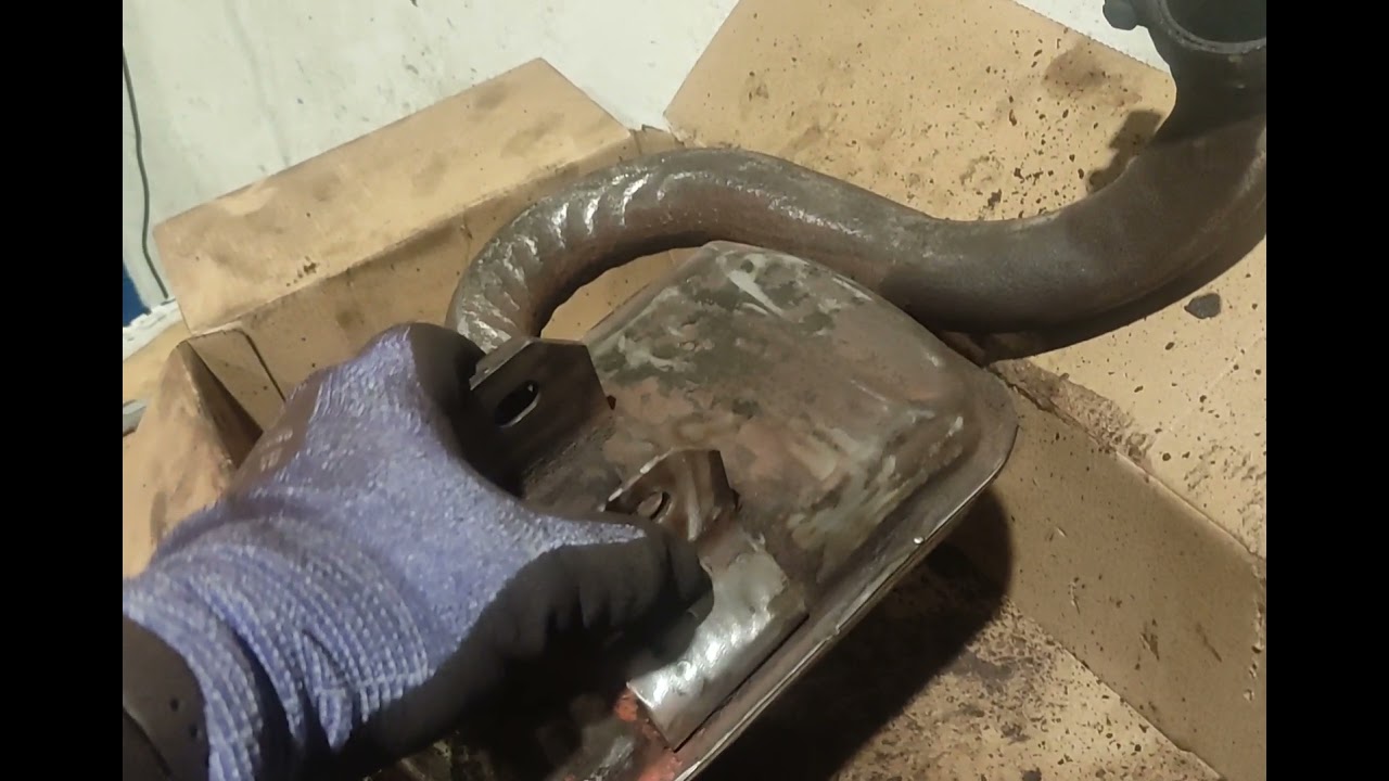 Restaurar escape de moto, Vespa PX 200