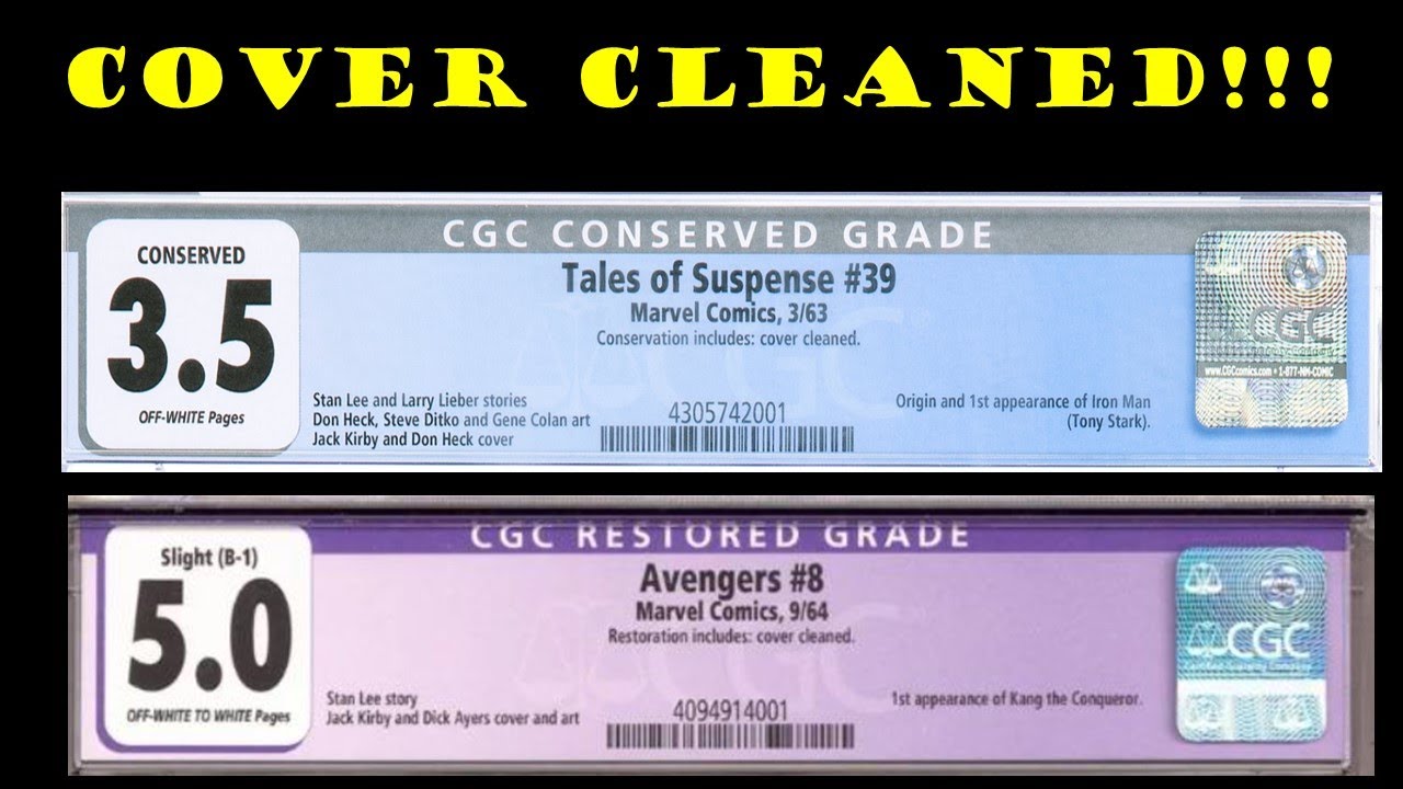 COVER CLEANED!!!! Why? Is this restoration? A clear discussion on why CGC might flag some comics