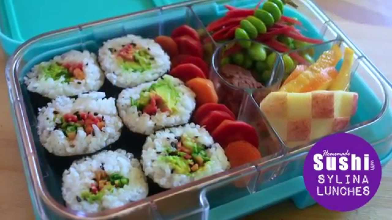 School Lunch Ideas - Homemade Sushi Lunch