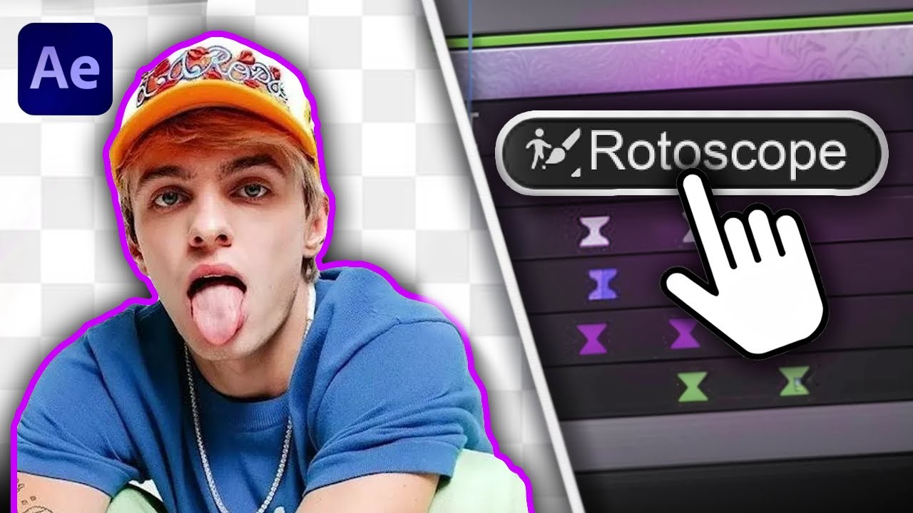 ВЫРЕЗАЕМ ПЕРСОНАЖА ИЗ ВИДЕО  В 1 КЛИК В AFTER EFFECTS | ROTOBRUSH