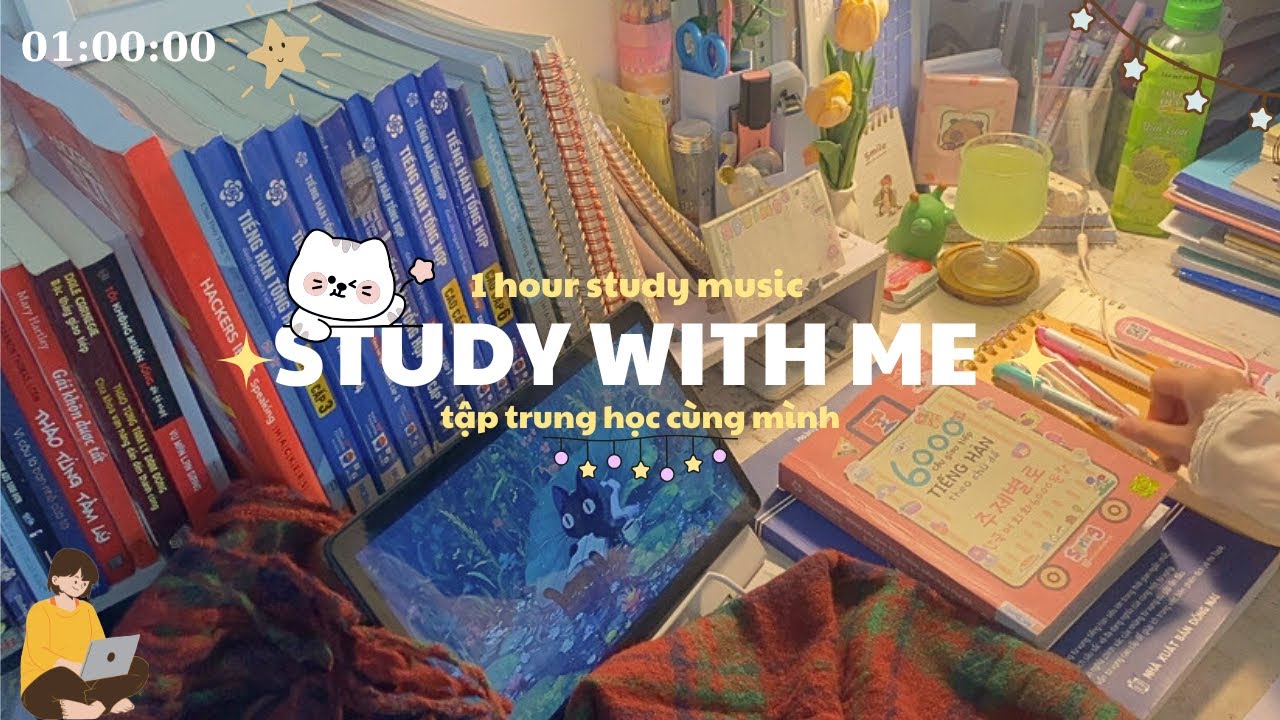 MÌNH Ở ĐÂY ĐỂ HỌC CÙNG CẬU🎄🥇STUDY WITH ME🎹STUDY MUSIC 🦋Pomodoro