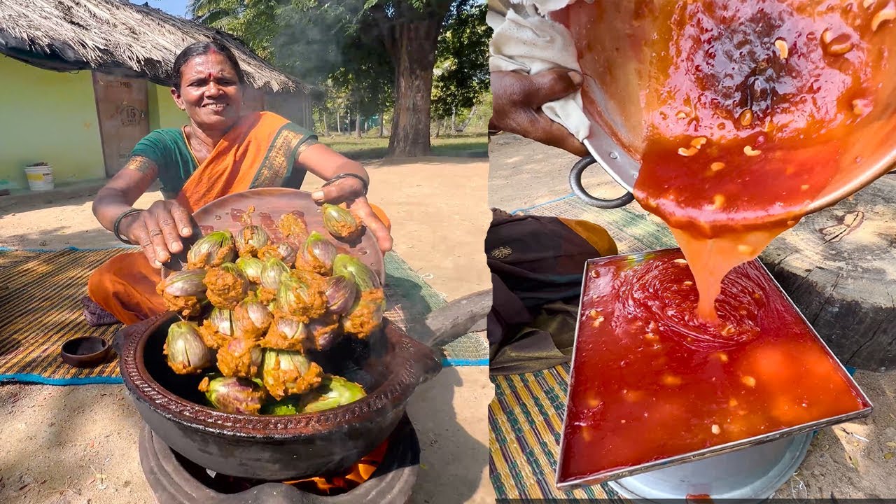 Oil Brinjal Curry Recipe | Bottle Gourd Chutney | Watermelon Halwa Cooking | Side Dish Recipes