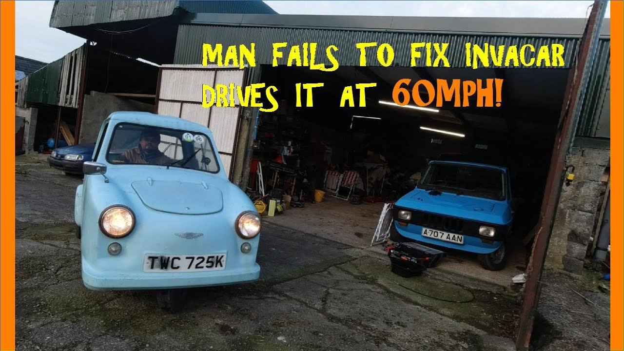 Man fails to fix Invacar, drives it at 60mph