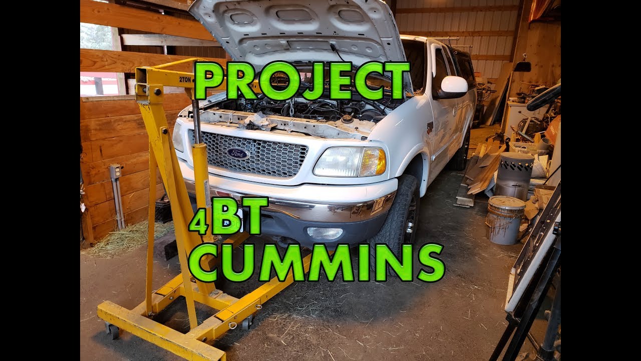 2000 F150 CUMMINS SWAP BUILDING ENGINE MOUNTS PART1