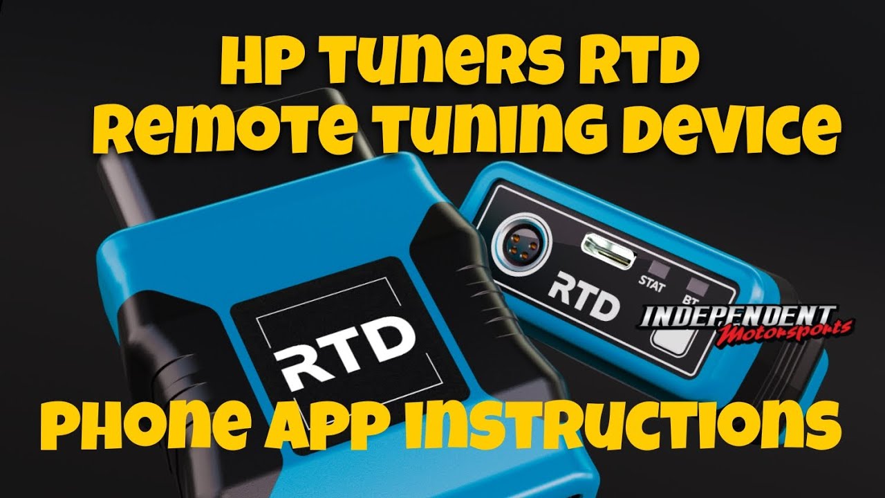 HP tuners RTD remote tuning dongle Phone app version demonstration.