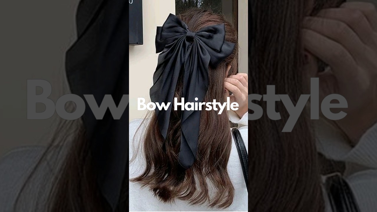 Bow Hairstyle!🎀✨ #aesthetic #hair #hairstyles