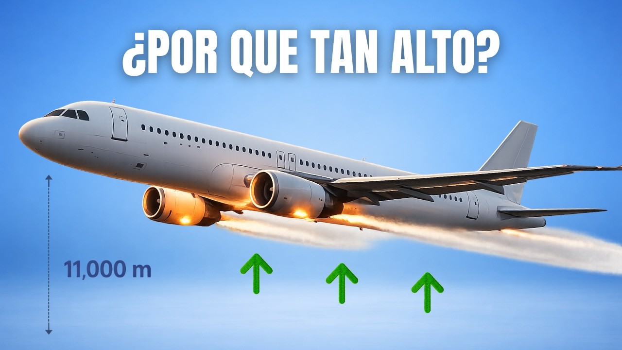 ¿Por qué los aviones VUELAN tan ALTO? (La física del aire delgado)
