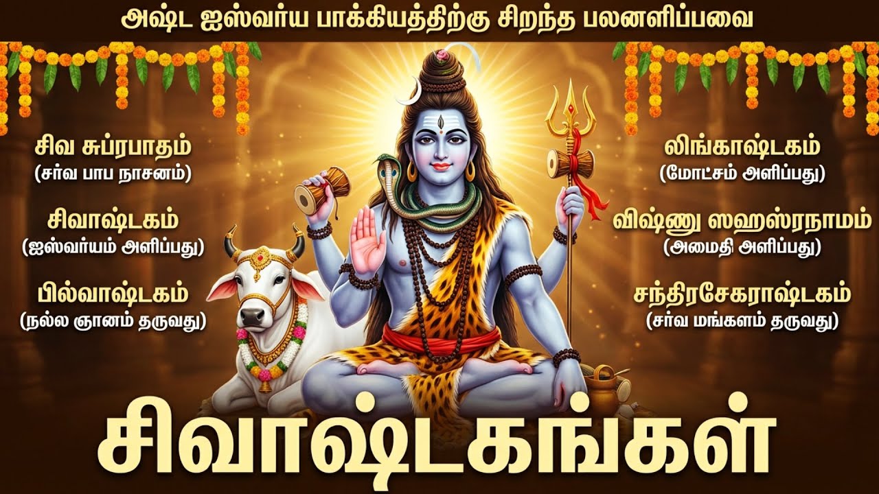 Monday Sivan Bakthi Padalgal | Om Namah Shivaya 🙏| Powerful Lord Shiva Tamil Bhakti Songs