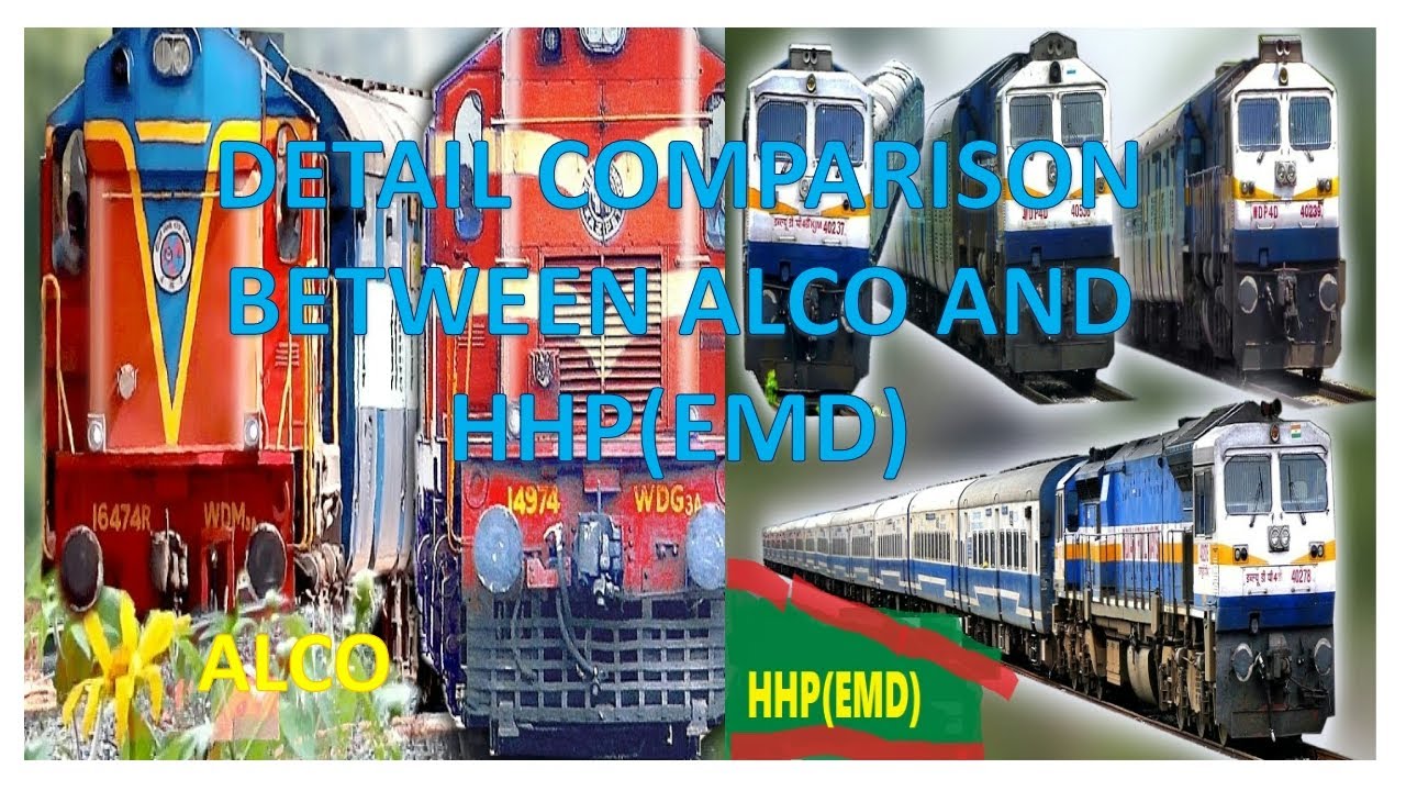 ALCO VS EMD/HHP # Alco vs Emd  locomotives of Indian Railways# Difference between alco vs emd (GM)