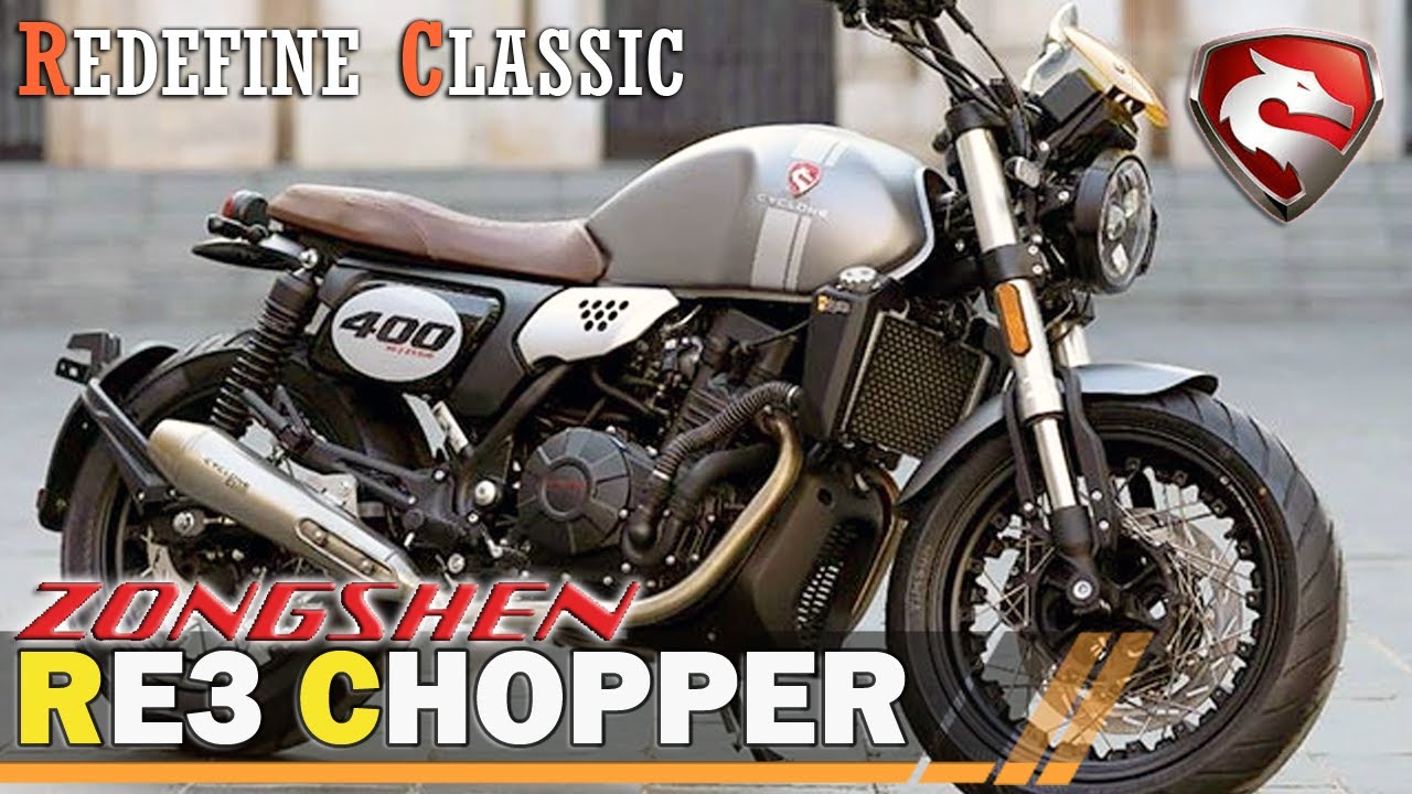 НОВЫЙ ZONGSHEN RE3 CHOPPER 400: Мотоцикл в ретро-стиле линейки Cyclone