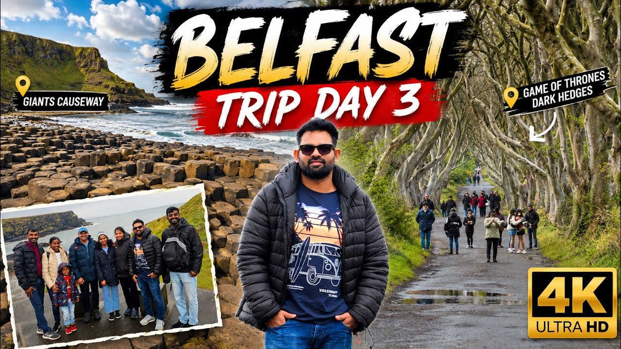 Belfast Trip Day 3 | Giants Causeway Tour | Game of Thrones Dark Hedges | Old Bushmills Distillery