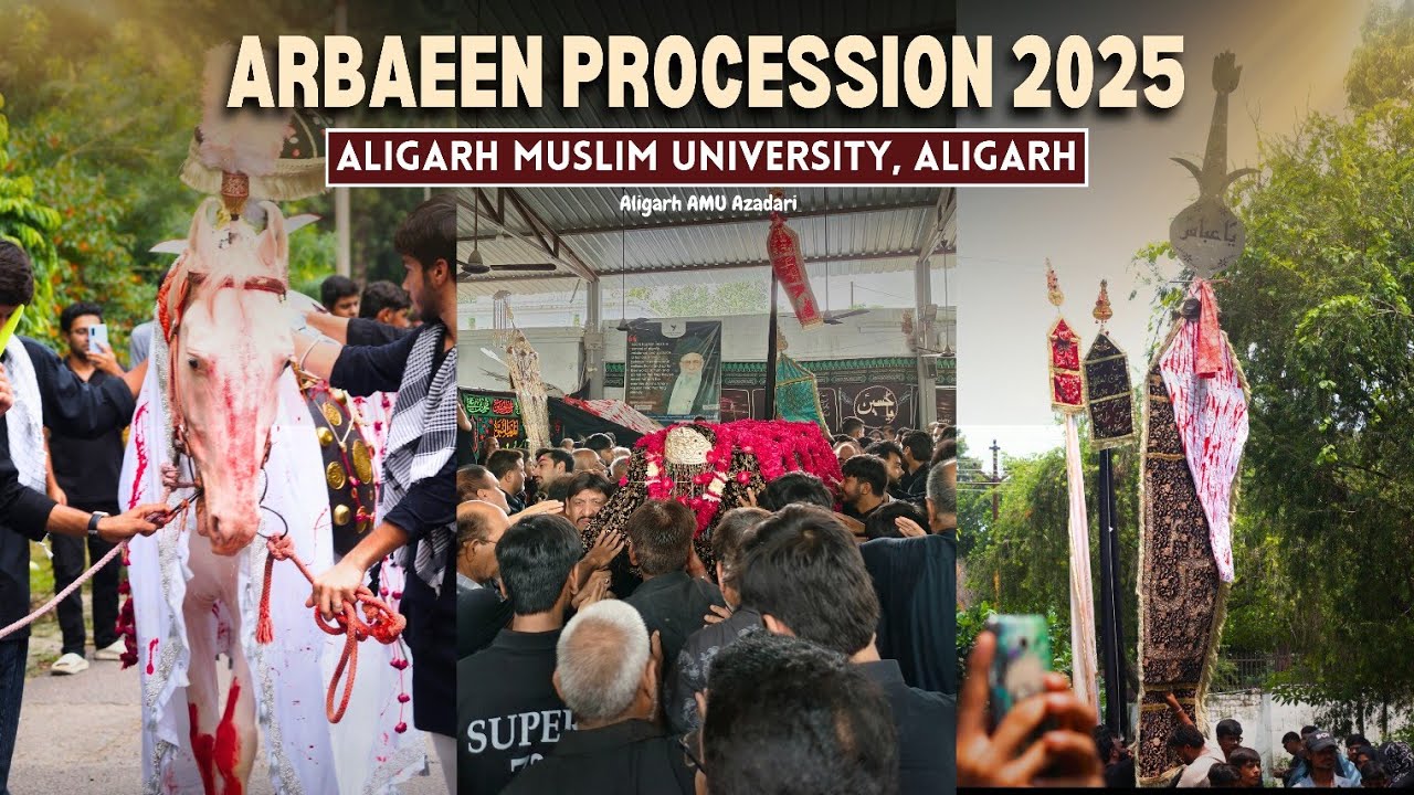 Arbaeen Procession 2025 | Baitussalat Aligarh Muslim University, Aligarh | Chehlum 2025 AMU Aligarh