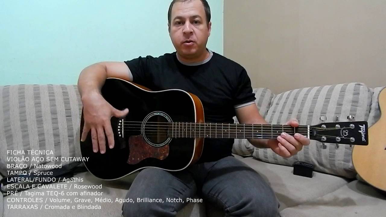 Violão Woodstock 25 Com Efeito Reverbe e Chorus