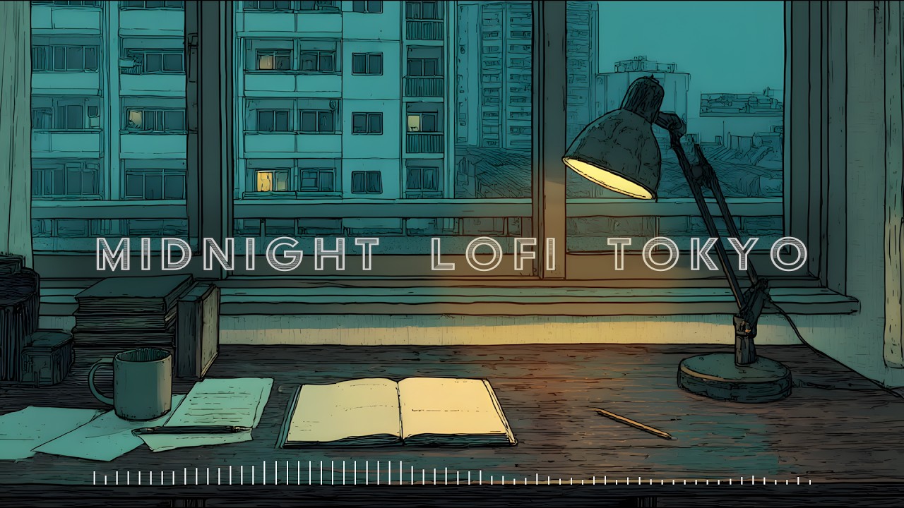 Smooth Lofi Jazz for Evening Study and Focus (3 Hours) | Midnight Lofi Tokyo