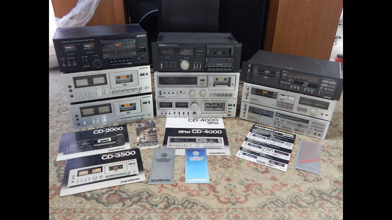 As 3 GERAÇÕES de Tape decks GRADIENTE . VEJA COMO CLASSIFICO ...