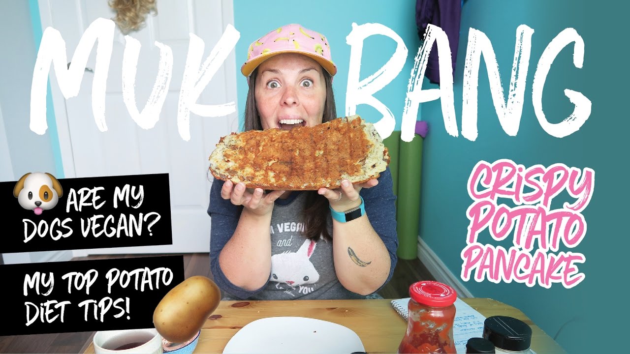 Crispy Grilled Potato Pancake  |  Mukbang Crunchbang