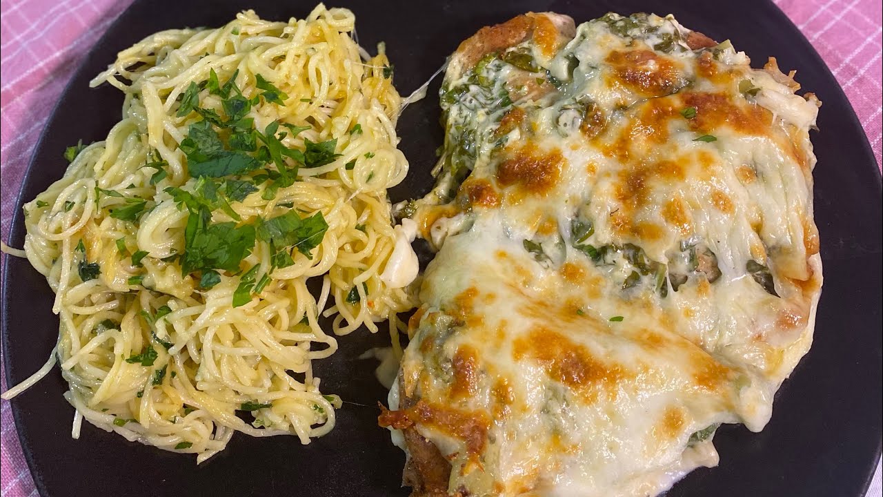 شرحات دجاج بالخردل والبشاميل مع سباغيتي ،طعمة خراااافية بتستاهل تجربوها