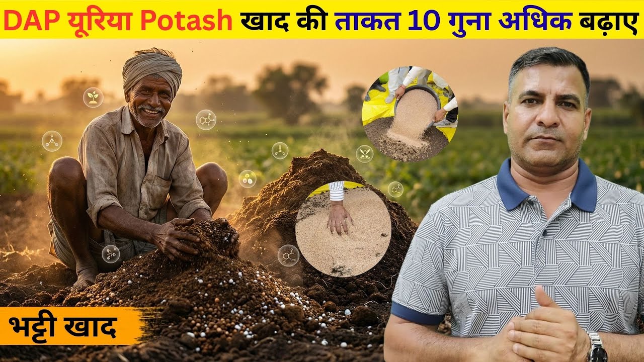 1607-Kisankaryashala: एम.पी में भट्टी खाद बनाने का प्रैक्टिकल | DAP, UREA, Potash खाद को जैविक बनाएं
