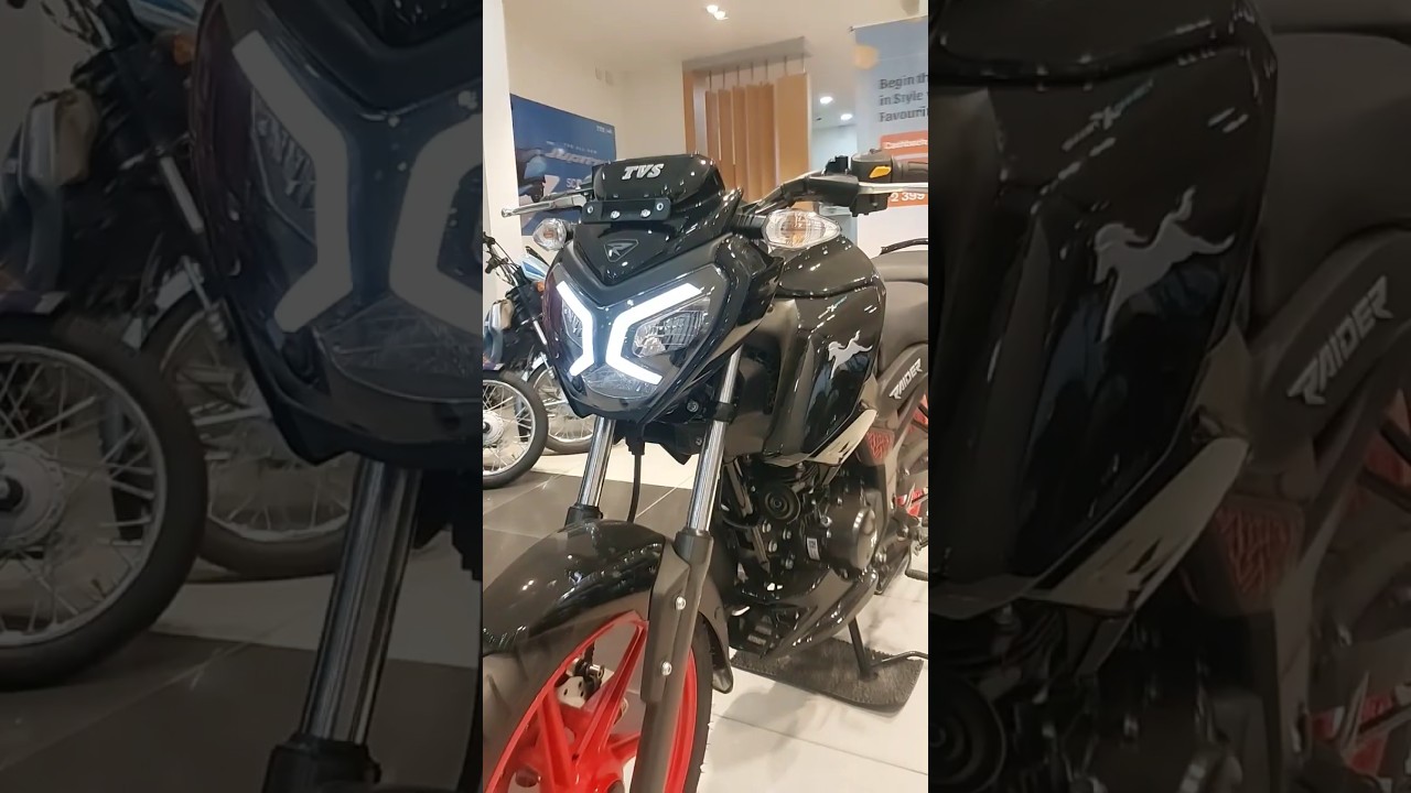 TVS Rider 125 cc IGO black colour latest Rider update