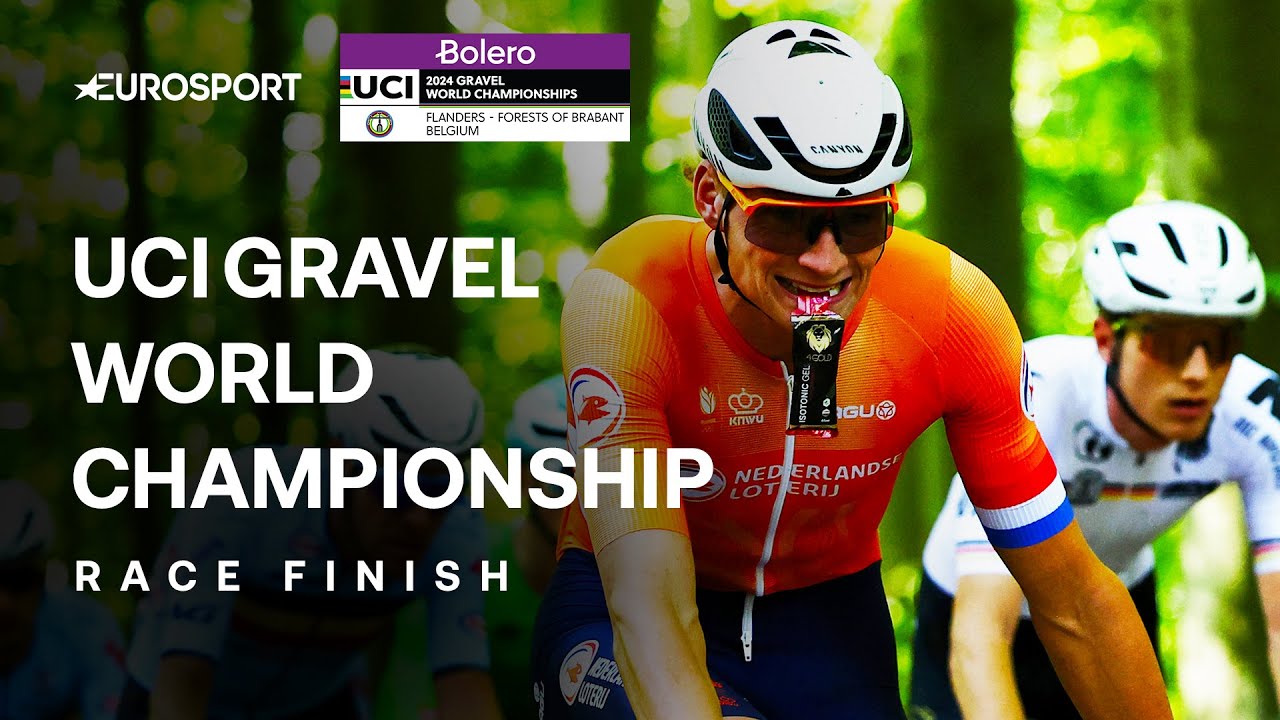 WORLD CHAMPION! 👏 | UCI Gravel World Championship Men's Final Kilometres | Eurosport Cycling
