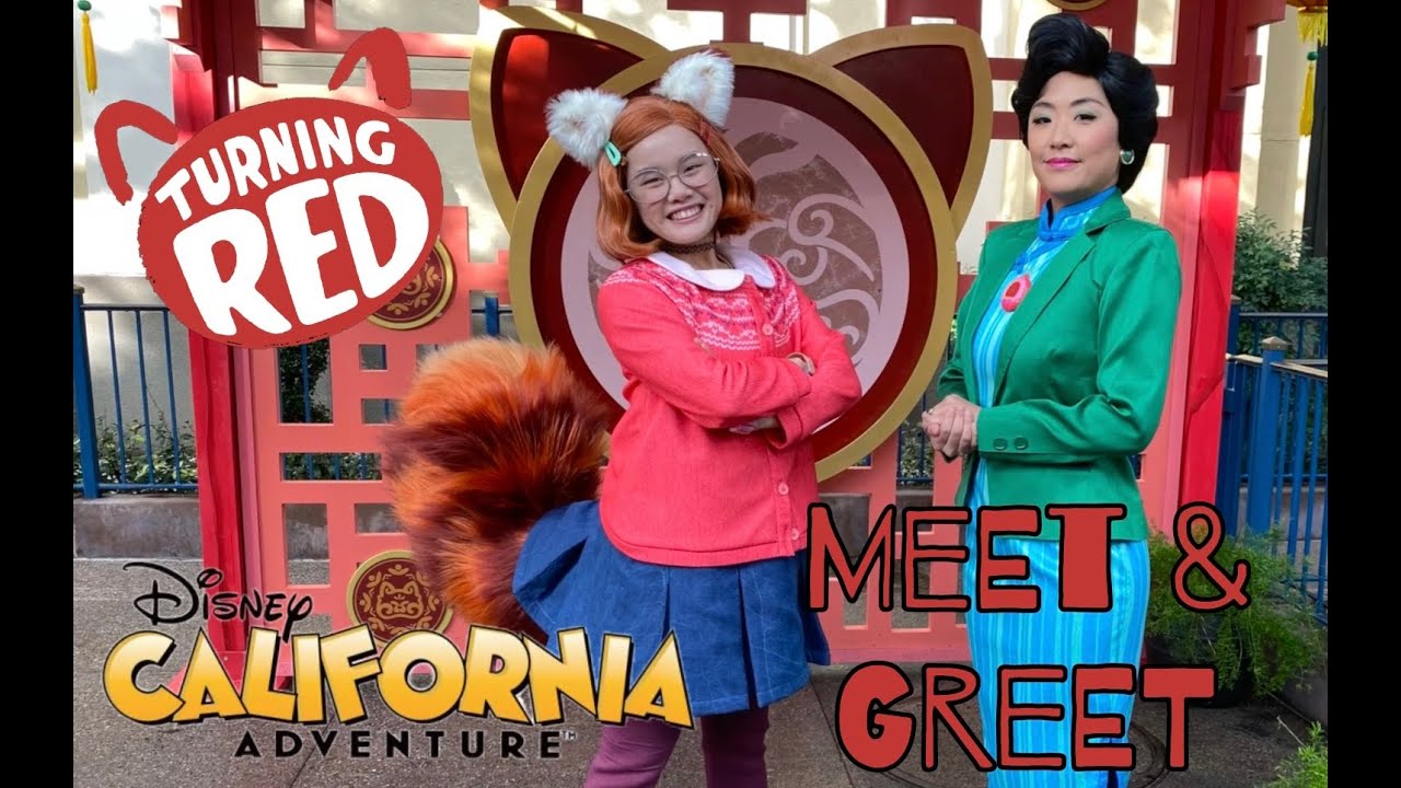 NEW Turning Red Lunar New Year Meet and Greet with Meilin & Ming Lee | Disney California Adventure