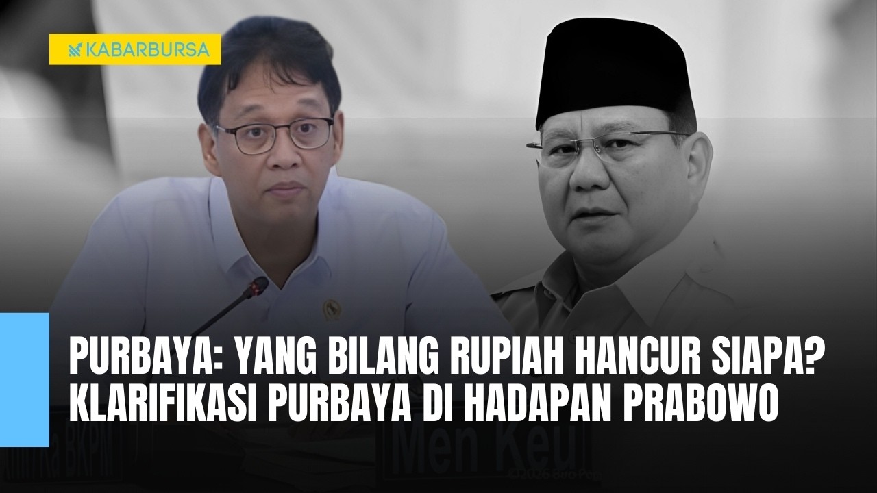 Saat Purbaya Sindir Pihak yang Jelekkan Rupiah di Depan Prabowo