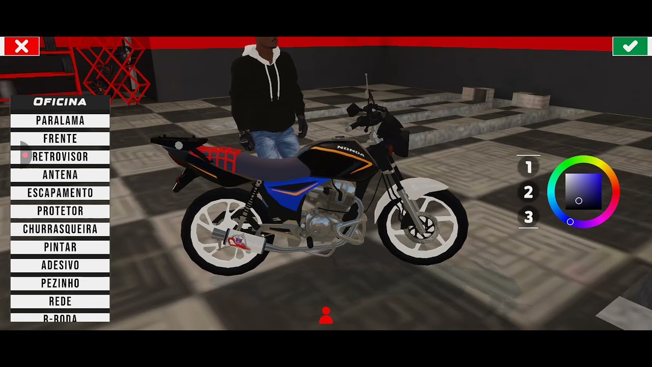 Mudei a cor da minha moto nova!