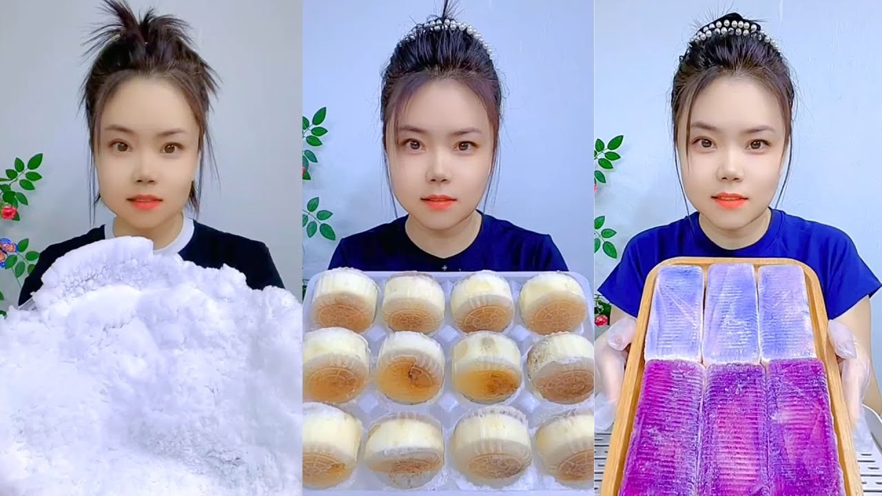 Homemade Traditional Chinese Ice Eating Show
