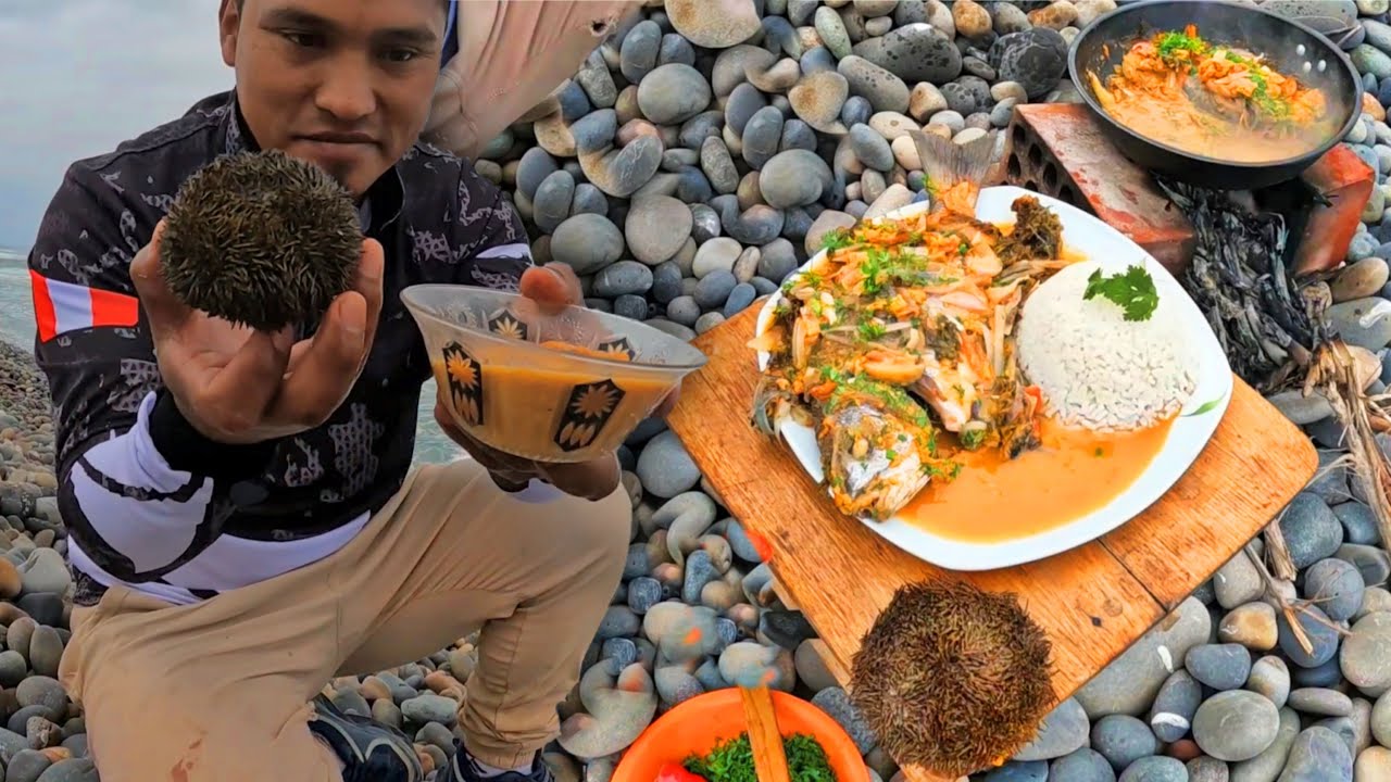 Cociné un Poderoso SUDADO de ERIZO de mar con CHITAS y Cochayuyo