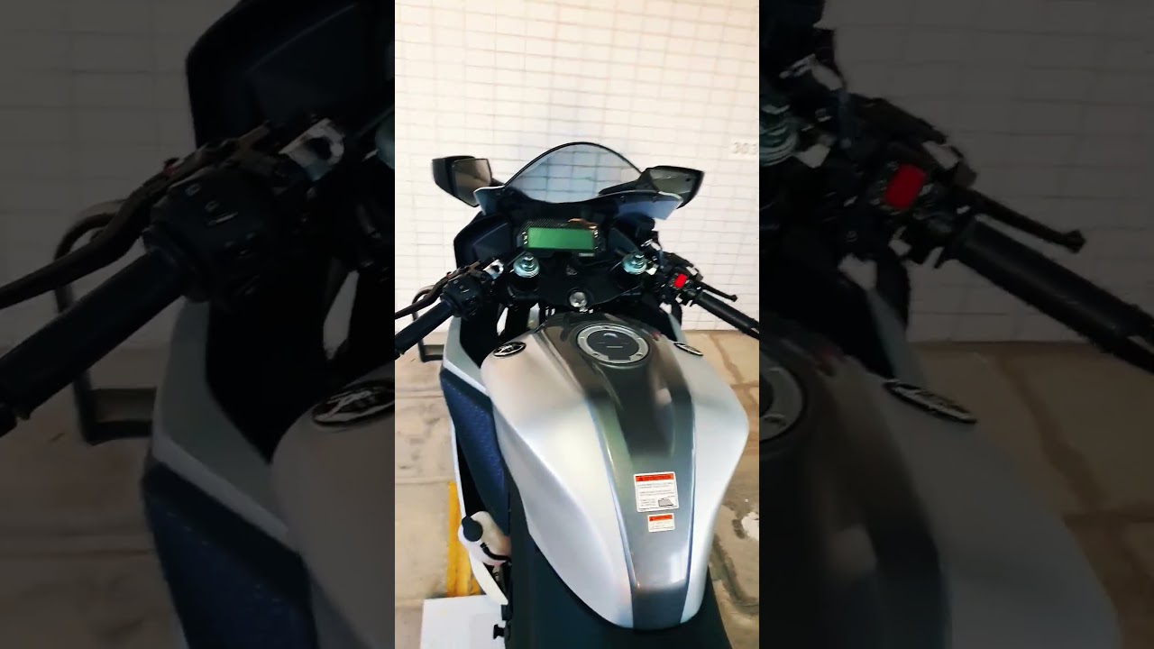 Instalação concluída com sucesso!!!!!!                  Yamaha R15 agora com Suspensão Invertida!!!