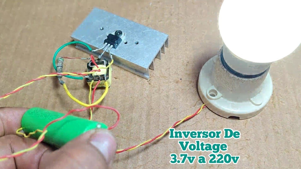 Inversor De Voltage De 3.7v a 220v Muy Fácil