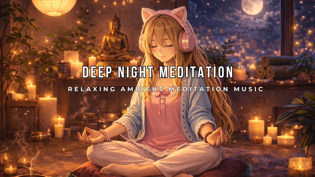 Deep Night Meditation 🌙 Relaxing Ambient Meditation Music