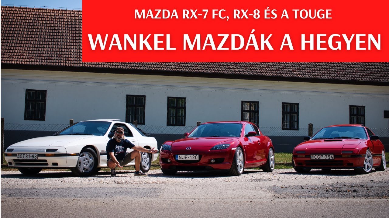 Mazda RX-7 FC és RX-8 🇯🇵 a wankel motoros sportkupék megmutatják, milyenek a hegyi úton. Imádom!