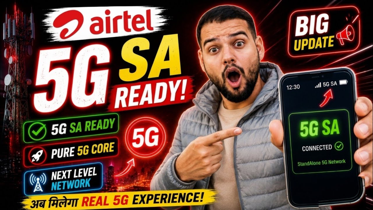 Airtel 5G SA Network Is Ready To Use ✅| Airtel 5G Standalone Network is Live 🔥