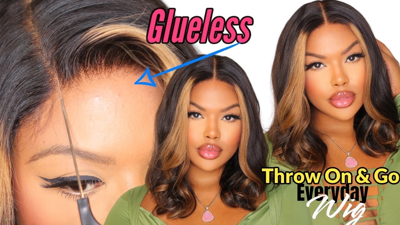 LOOSE WAVE HD GLUELESS EVERYDAY WIG, 2 MIN WIG INSTALL Ft LuvMe hair