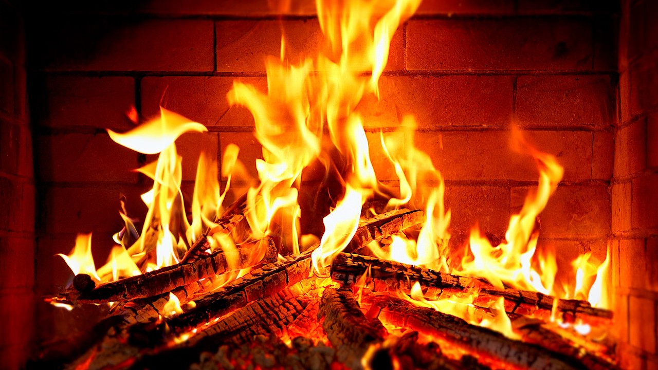 🔥 Fireplace 4K UHD! Fireplace with Crackling Fire Sounds. Fireplace Ambience