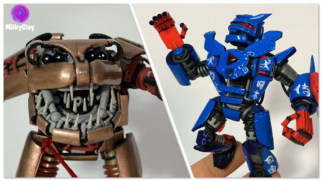 How to make ROBOT FIGHT DIORAMA with POLYMER CLAY (FIMO) part 3 / TUTORIAL / DIY