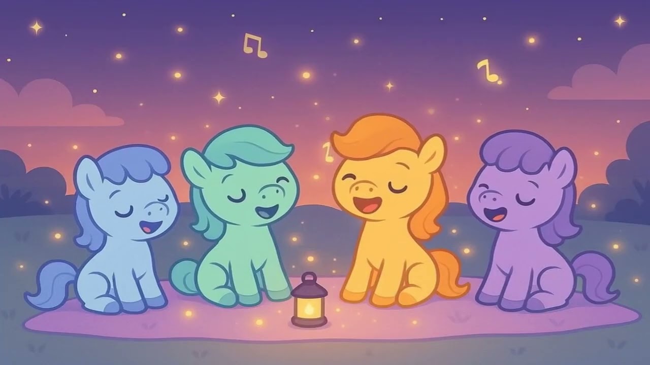 🎶 Ponyverhalen Muziek onder de Sterren ✨ | Rustige Bedtijd Song by BrightTales