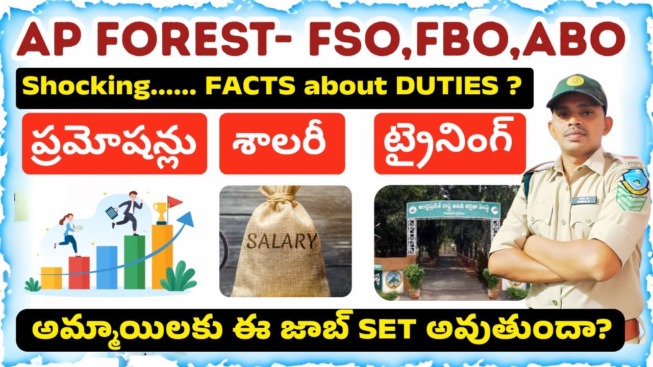 📢FSO, FBO & ABO Job Profile in Forest Dept | Duties, Salary, Promotion, Eligibility